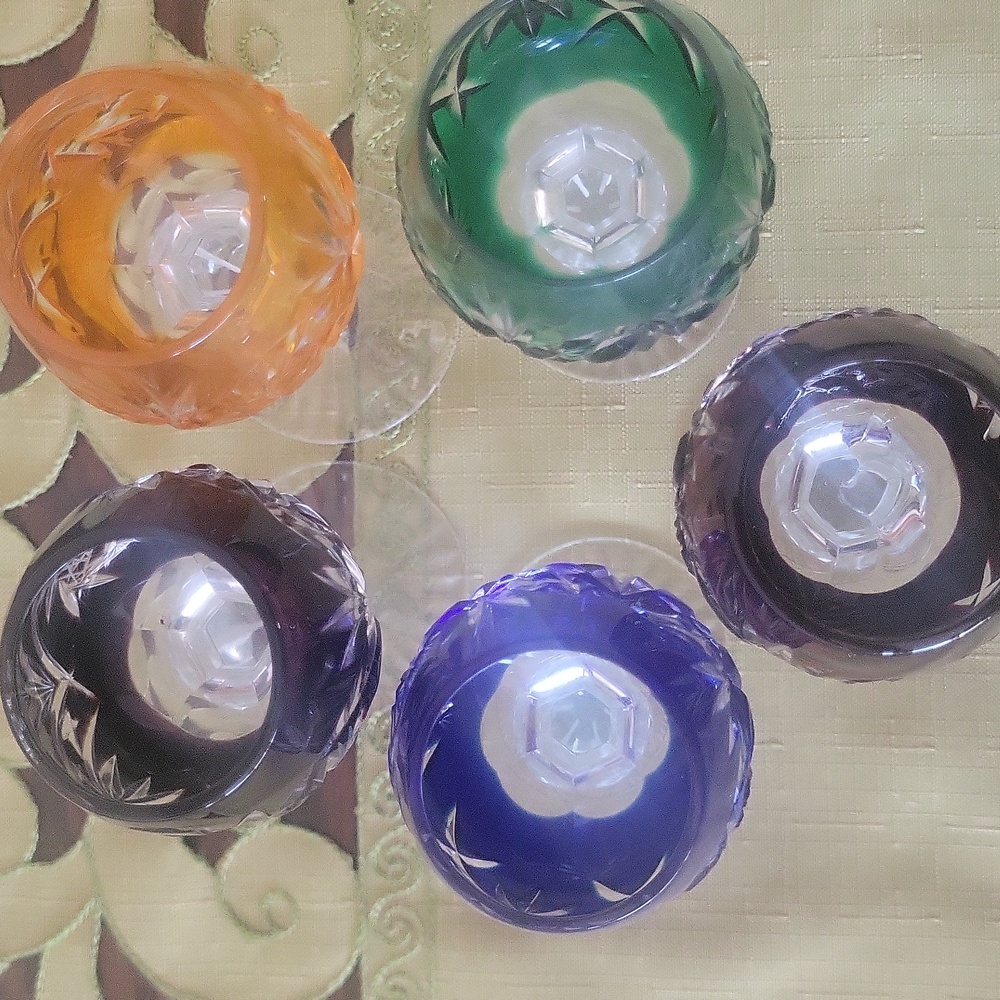 Bavarian Crystal Liqueur Glasses - Picture 7 of 10